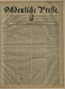 Ostdeutsche Presse. J. 27, № 196 (22 sierpnia 1903)