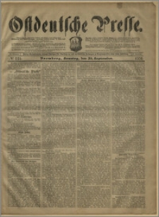 Ostdeutsche Presse. J. 27, № 221 (20 września 1903)