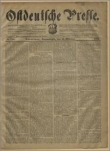 Ostdeutsche Presse. J. 27, № 244 (17 października 1903)