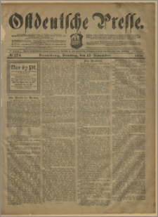 Ostdeutsche Presse. J. 27, № 274 (22 listopada 1903)