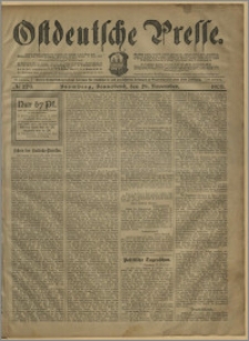 Ostdeutsche Presse. J. 27, № 279 (28 listopada 1903)