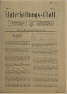 Unterhaltungs-Blatt. Nr. 2 (8 stycznia 1903) / redaktor odpowiedzialny H. Singer