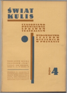 Świat Kulis R. 2, z. 4 (1930)