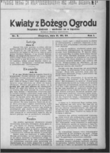 Kwiaty z Bożego Ogrodu : bezpłatny dodatek [do Dziennika Pomorskiego] - wychodzi raz w tygodniu 1930.07.31, R. 1, nr 2