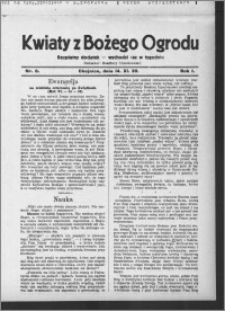 Kwiaty z Bożego Ogrodu : bezpłatny dodatek [do Dziennika Pomorskiego] - wychodzi raz w tygodniu 1930.09.14, R. 1, nr 8