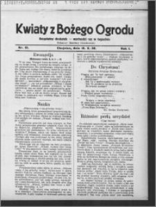 Kwiaty z Bożego Ogrodu : bezpłatny dodatek [do Dziennika Pomorskiego] - wychodzi raz w tygodniu 1930.10.12, R. 1, nr 12