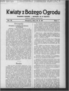 Kwiaty z Bożego Ogrodu : bezpłatny dodatek [do Dziennika Pomorskiego] - wychodzi raz w tygodniu 1930.10.19, R. 1, nr 13