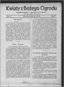 Kwiaty z Bożego Ogrodu : bezpłatny dodatek [do Dziennika Pomorskiego] - wychodzi raz w tygodniu 1930.11.16, R. 1, nr 17