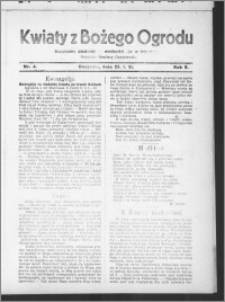 Kwiaty z Bożego Ogrodu : bezpłatny dodatek [do Dziennika Pomorskiego] - wychodzi raz w tygodniu 1931.01.25, R. 2, nr 4