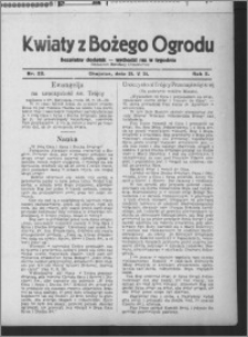 Kwiaty z Bożego Ogrodu : bezpłatny dodatek [do Dziennika Pomorskiego] - wychodzi raz w tygodniu 1931.05.31, R. 2, nr 22