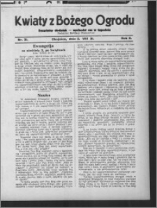 Kwiaty z Bożego Ogrodu : bezpłatny dodatek [do Dziennika Pomorskiego] - wychodzi raz w tygodniu 1931.08.02, R. 2, nr 31