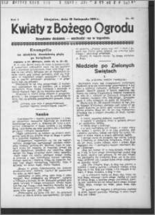 Kwiaty z Bożego Ogrodu : bezpłatny dodatek [do Dziennika Pomorskiego] - wychodzi raz w tygodniu 1931.11.15, R. 2, nr 46