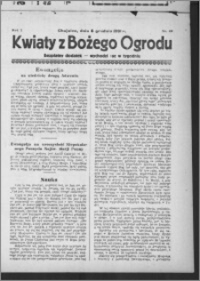 Kwiaty z Bożego Ogrodu : bezpłatny dodatek [do Dziennika Pomorskiego] - wychodzi raz w tygodniu 1931.12.06, R. 2, nr 49