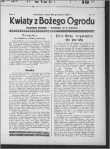 Kwiaty z Bożego Ogrodu : bezpłatny dodatek [do Dziennika Pomorskiego] - wychodzi raz w tygodniu 1931.12.20, R. 2, nr 51