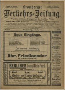 Bromberger Verkehrs-Zeitung : Ungemein wirksames Anzeigenblatt des deutschen Ostens. № 478 (kwiecień 1903)