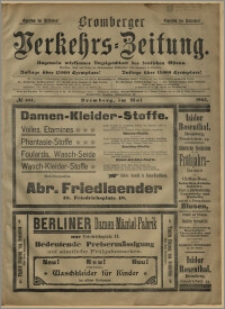 Bromberger Verkehrs-Zeitung : Ungemein wirksames Anzeigenblatt des deutschen Ostens. № 481 (maj 1903)