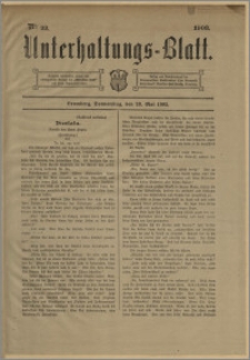 Unterhaltungs-Blatt. Nr. 22 (28 maja 1903) / redaktor odpowiedzialny Karl Bendisch