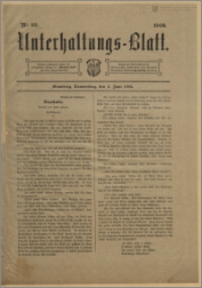 Unterhaltungs-Blatt. Nr. 23 (4 czerwca 1903) / redaktor odpowiedzialny Karl Bendisch