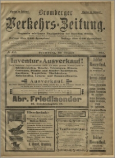 Bromberger Verkehrs-Zeitung : Ungemein wirksames Anzeigenblatt des deutschen Ostens. № 493 (sierpień 1903)