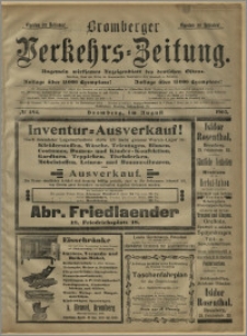 Bromberger Verkehrs-Zeitung : Ungemein wirksames Anzeigenblatt des deutschen Ostens. № 494 (sierpień 1903)