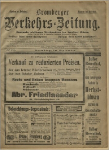 Bromberger Verkehrs-Zeitung : Ungemein wirksames Anzeigenblatt des deutschen Ostens. № 498 (wrzesień 1903)