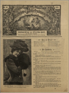 Illustrirtes Unterhaltungs Blatt : Sonntags-Beilage zur Ostdeutschen Presse und deren Sonder-Ausgaben. Nr. 46 [(listopad 1903)] / redaktor odpowiedzialny Aug. Krebs