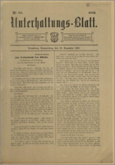 Unterhaltungs-Blatt. Nr. 50 (10 grudnia 1903) / redaktor odpowiedzialny Karl Bendisch