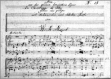 Aria aus der grossen heroischen Oper La Clemenza di Tito "Titus der gütige" mit italiänischen und deutschen Texte von W. A. Mozart