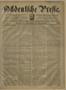 Ostdeutsche Presse. J. 28, № 43 (20 lutego 1904)