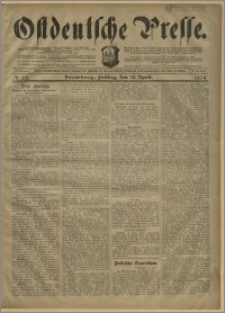 Ostdeutsche Presse. J. 28, № 88 (15 kwietnia 1904)