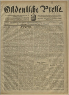 Ostdeutsche Presse. J. 28, № 193 (18 sierpnia 1904)