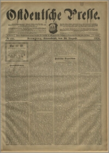 Ostdeutsche Presse. J. 28, № 195 (20 sierpnia 1904)