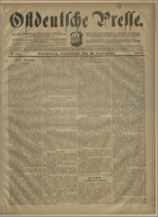 Ostdeutsche Presse. J. 28, № 213 (10 września 1904)