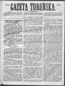 Gazeta Toruńska 1867, R. 1, nr 141 + dodatek