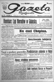 Gazeta Bydgoska 1932.10.18 R.11 nr 240