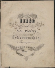 Pieśń do N. M. Panny Ostrobramskiej z towarzyszeniem Forte Piano