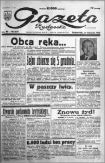 Gazeta Bydgoska 1932.11.24 R.11 nr 271