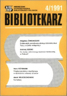 Bibliotekarz 1991, nr 4