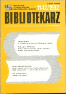 Bibliotekarz 1992, nr 11-12