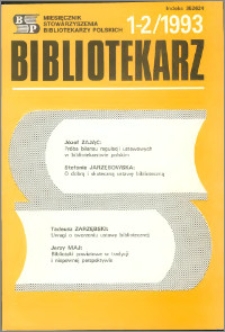 Bibliotekarz 1993, nr 1-2