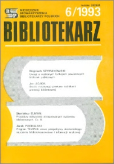 Bibliotekarz 1993, nr 6