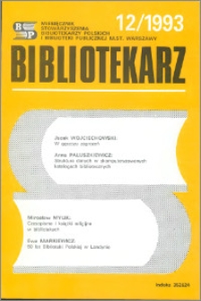 Bibliotekarz 1993, nr 12