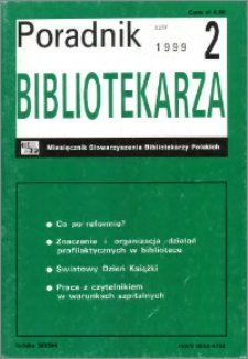 Poradnik Bibliotekarza 1999, nr 2