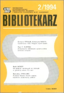 Bibliotekarz 1994, nr 2