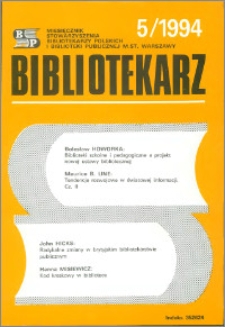 Bibliotekarz 1994, nr 5