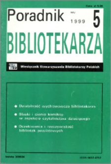 Poradnik Bibliotekarza 1999, nr 5