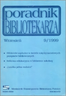 Poradnik Bibliotekarza 1999, nr 9