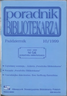 Poradnik Bibliotekarza 1999, nr 10