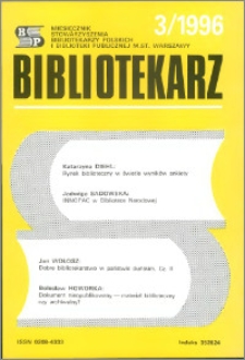Bibliotekarz 1996, nr 3