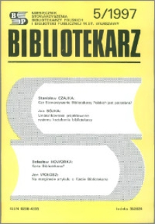 Bibliotekarz 1997, nr 5